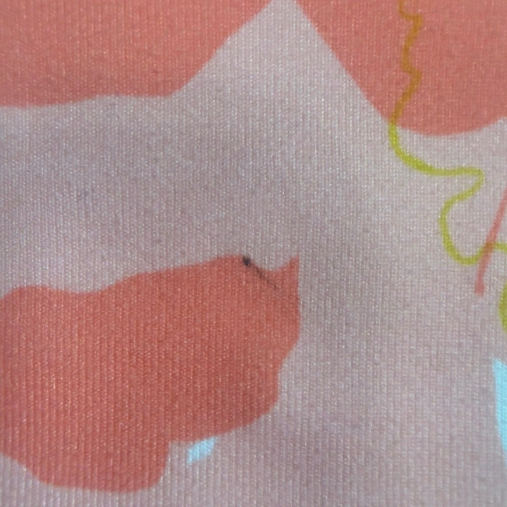 Lululemon Power Y Tank Top Womens Size 6 Floral Built In Bra White Pink Yoga - Picture 4 of 5